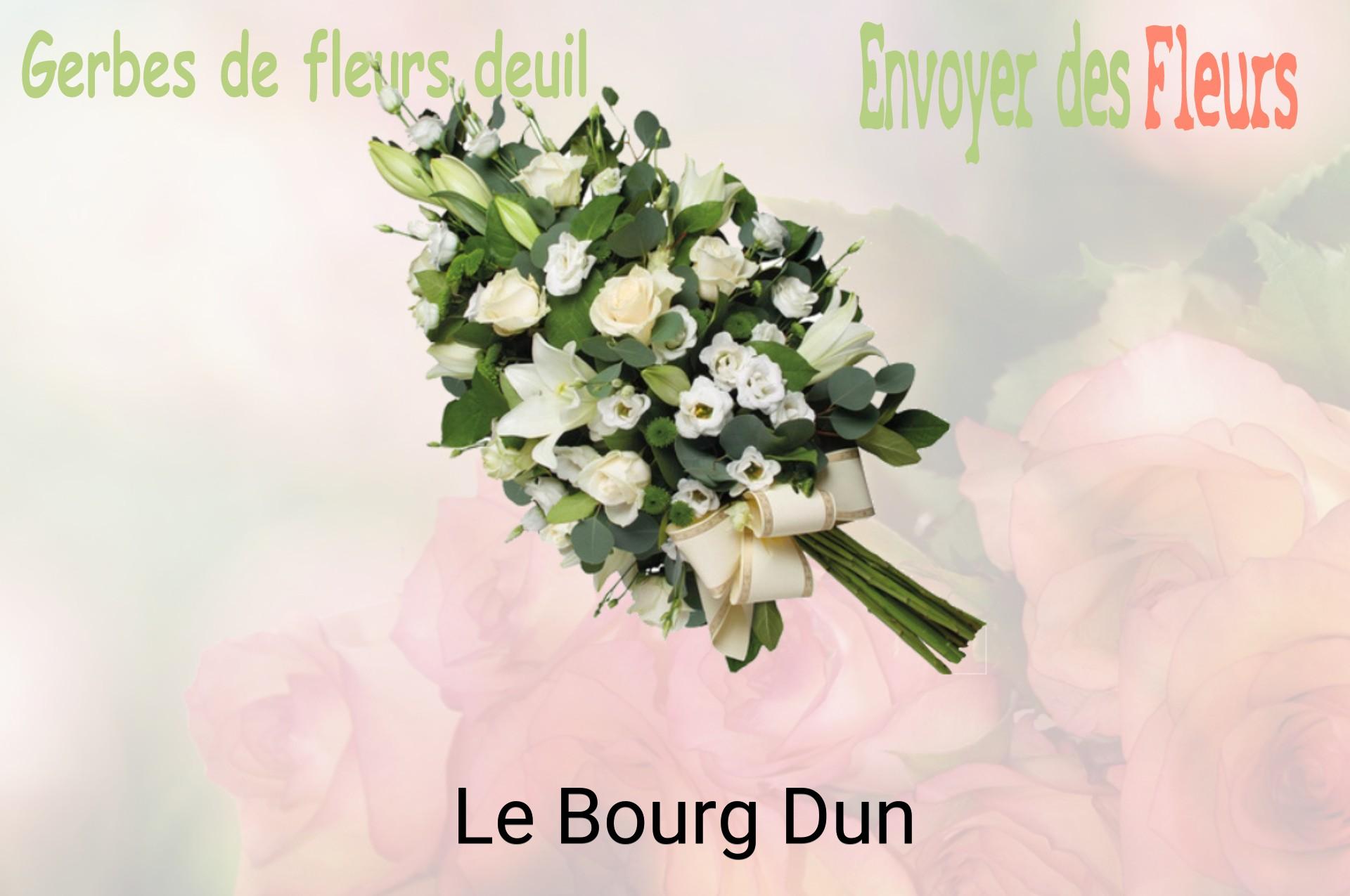 Gerbe de fleurs de deuil livrée à Le Bourg-Dun